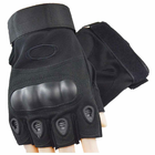 Тактические перчатки беспалые Oakley черные размер L (11689) - изображение 3