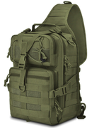 Рюкзак сумка тактична військова міська Eagle M04B Oxford 600D 20л через плече Олива - зображення 1