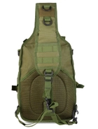 Рюкзак сумка тактична військова міська Eagle M04B Oxford 600D 20л через плече Олива - зображення 5