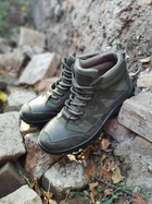 Тактичні зручні чоловічі черевики темно-зелені розмір 43 - зображення 5