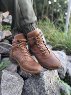 Тактические мужские ботинки с трековой подошвой коричневые размер 39 - изображение 4