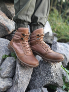 Тактичні чоловічі черевики з трековою підошвою коричневі розмір 45 - зображення 1
