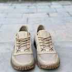 Тактические бежевые мужские кроссовки изнубука и нейлоновой кордуры размер 40 - изображение 3