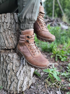 Тактические мужские ботинки с трековой подошвой коричневые размер 37 - изображение 3