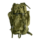 Тактичний рюкзак 70л "A21 oliva - Оливковий", великий туристичний рюкзак і для подорожей з чохлом (1009432-LightGreen) - зображення 5