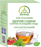 Чай трав'яний "Здорові судини" з м'ятою та плодами глоду Бескид 100 г - изображение 1