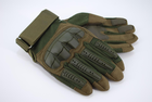 Тактичні рукавички з пальцями 9053_M_Olive - зображення 6