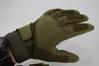 Тактичні рукавички з пальцями 9054_M_Olive - зображення 3