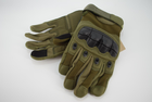 Тактичні рукавички з пальцями 9070_XL_Olive_Sensor - зображення 3