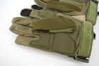 Тактичні рукавички з пальцями 9070_XL_Olive_Sensor - зображення 6