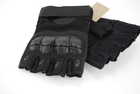 Тактичні рукавички без пальців 9067_XL_Black - зображення 5