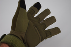Тактичні рукавички з пальцями 9070_M_Olive_Sensor - зображення 2
