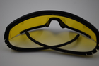 Окуляри сонцезахисні спортивно-тактичні з жовтою лінзою та гумовими завушниками 2075_C5 - зображення 8