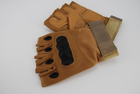 Тактичні рукавички без пальців 9064_L_Beige - зображення 5