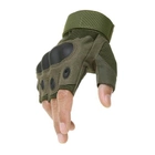 Перчатки тактические Storm-2; L (20-22см); Безпалые; Зеленые. Штурмовые перчатки Штурм Л. - изображение 7