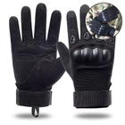 Перчатки тактические Storm-1; M (18-20см); Полнопалые; Черные. Штурмовые перчатки Штурм М. - изображение 1