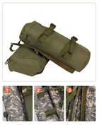 Рюкзак штурмовой армейский дорожный для кемпинга камуфляжный пиксель серый 80 литров - изображение 5