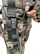 Кобура стегна тактична універсальна камуфляжна для пістолета - зображення 4