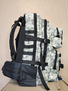Крепкий тактический рюкзак на 70 литров с системой МОЛЛЕ Пиксель Украинского производства - изображение 6
