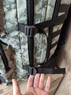 Крепкий тактический рюкзак на 70 литров с системой МОЛЛЕ Пиксель Украинского производства - изображение 7