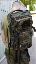 Рюкзак тактический 45 литров объем для ЗСУ, мужской штурмовой военный рюкзак 45л Cordura 1000d Мультикам - изображение 8