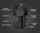 Тактические активные наушники PROHEAR® Bluetooth Модель: EM030 черные - изображение 3