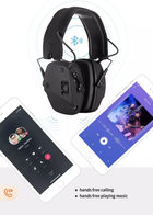 Активні тактичні навушники PROHEAR® Bluetooth Модель: EM030 чорні - зображення 5