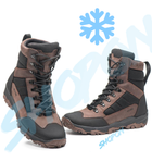 Берці зимові черевики тактичні чоловічі, туфлі тактичні чоловічі берці зимові, натуральна шкіра, розмір 37, Bounce ar. WE-OI-2037, колір коричневий - зображення 3