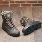 Берці зимові черевики тактичні чоловічі, туфлі тактичні чоловічі берці зимові, натуральна шкіра, розмір 44, Bounce ar. SF-UJ-2144, колір коричневий - зображення 9