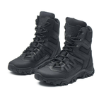 Берці зимові черевики тактичні чоловічі, туфлі тактичні чоловічі берці зимові, натуральна шкіра, розмір 44, Bounce ar. KG-FB-2044, колір чорний - зображення 5