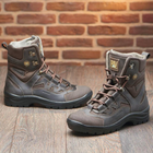 Берці зимові черевики тактичні чоловічі, туфлі тактичні чоловічі берці зимові, натуральна шкіра, розмір 36, Bounce ar. SF-UJ-2136, колір коричневий - зображення 5