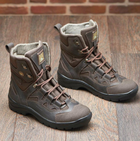 Берці зимові черевики тактичні чоловічі, туфлі тактичні чоловічі берці зимові, натуральна шкіра, розмір 36, Bounce ar. SF-UJ-2136, колір коричневий - зображення 8