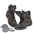 Берцы зимние ботинки тактические мужские, черевики тактичні чоловічі берці зимові, натуральна шкіра, размер 43, Bounce ar. JD-YU-2043, цвет коричневый - изображение 3