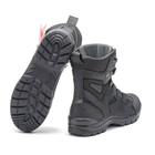 Берці зимові черевики тактичні чоловічі, туфлі тактичні чоловічі берці зимові, натуральна шкіра, розмір 42, Bounce ar. YU-UL-2042, колір чорний - зображення 4