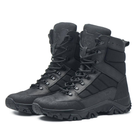 Берці зимові черевики тактичні чоловічі, туфлі тактичні чоловічі берці зимові, натуральна шкіра, розмір 40, Bounce ar. BM-PT-2040, колір чорний - зображення 4