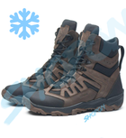 Берці зимові черевики тактичні чоловічі, туфлі тактичні чоловічі берці зимові, натуральна шкіра, розмір 45, Bounce ar. JD-YU-2045, колір коричневий - зображення 2