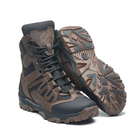 Берці зимові черевики тактичні чоловічі, туфлі тактичні чоловічі берці зимові, натуральна шкіра, розмір 45, Bounce ar. JD-YU-2045, колір коричневий - зображення 5