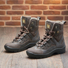 Берці зимові черевики тактичні чоловічі, туфлі тактичні чоловічі берці зимові, натуральна шкіра, розмір 41, Bounce ar. SF-UJ-2141, колір коричневий - зображення 3