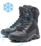 Берці зимові черевики тактичні чоловічі, туфлі тактичні чоловічі берці зимові, натуральна шкіра, розмір 46, Bounce ar. BM-PT-2046, колір чорний - зображення 3