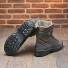 Берці зимові черевики тактичні чоловічі, туфлі тактичні чоловічі берці зимові, натуральна шкіра, розмір 43, Bounce ar. SF-UJ-2143, колір коричневий - зображення 6