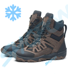 Берці зимові черевики тактичні чоловічі, туфлі тактичні чоловічі берці зимові, натуральна шкіра, розмір 40, Bounce ar. JD-YU-2040, колір коричневий - зображення 2
