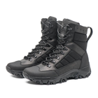 Берці зимові черевики тактичні чоловічі, туфлі тактичні чоловічі берці зимові, натуральна шкіра, розмір 37, Bounce ar. BM-PT-2037, колір чорний - зображення 8