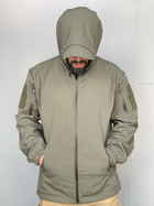 Куртка мужская тактическая военная с липучками под шевроны Soft Shell ВСУ (ЗСУ) 8175 XXL 54 размер оливковая - изображение 1