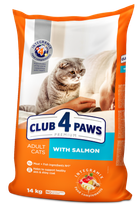 Корм Club 4 Paws для взрослых кошек с лососем