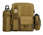 Армейская наплечная сумка Защитник 135 хаки - изображение 6