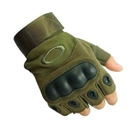 Тактичні рукавички безпалі Schwarz&Mayer рукавички тактичні безпалі зелені M разміру - зображення 3