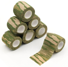 Маскировочная (защитная)лента тактическая камуфляжная для охоты/оружие (616130172-4) Светло-Зеленая - изображение 1