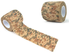 Маскировочная (защитная)лента тактическая камуфляжная для охоты/оружие (616130172-3) Светло-Коричневая - изображение 6