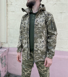 Військова тактична куртка Софт Шелл Піксель 48 (M) - изображение 7