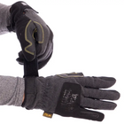 Закрытые велосипедные перчатки тактические теплые текстильные спорт охота (473151-Prob) М Чёрные - изображение 3